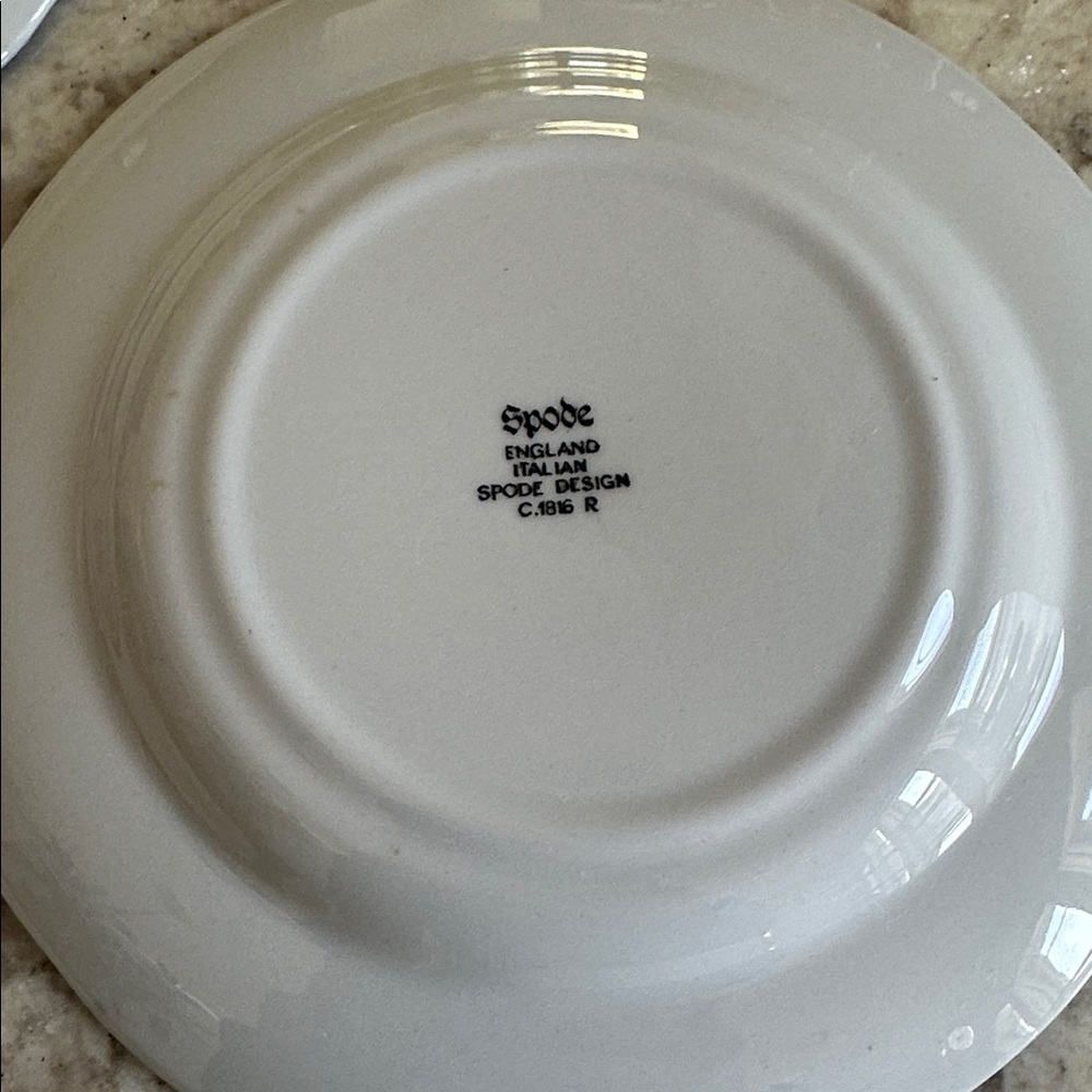 Spode Blue Italian Tea Plate Set of 8 - Picture 4 of 10